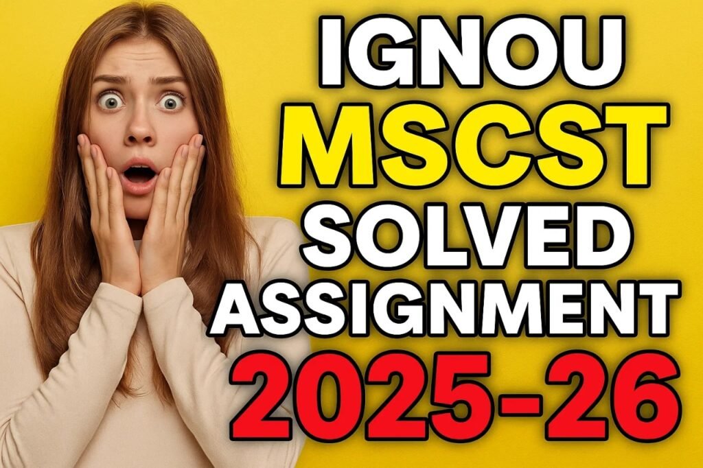 IGNOU MSCAST SOLVED ASSIGNMENT 2025-26 FREE